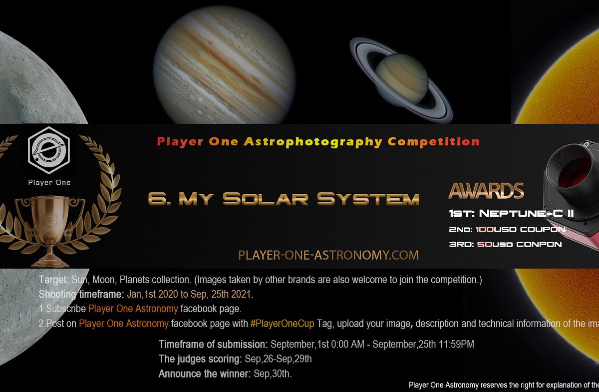 September: Player One Astrophotography Competition Round 6 : My Solar System