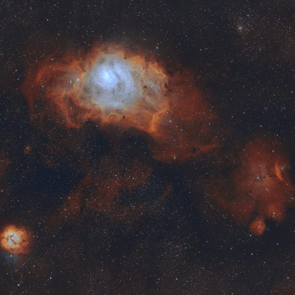 lagoon_and_trifid_Ha+OIII-Rumen Bogdanovski-ASKAR65PHQ Poseidon-C PRO