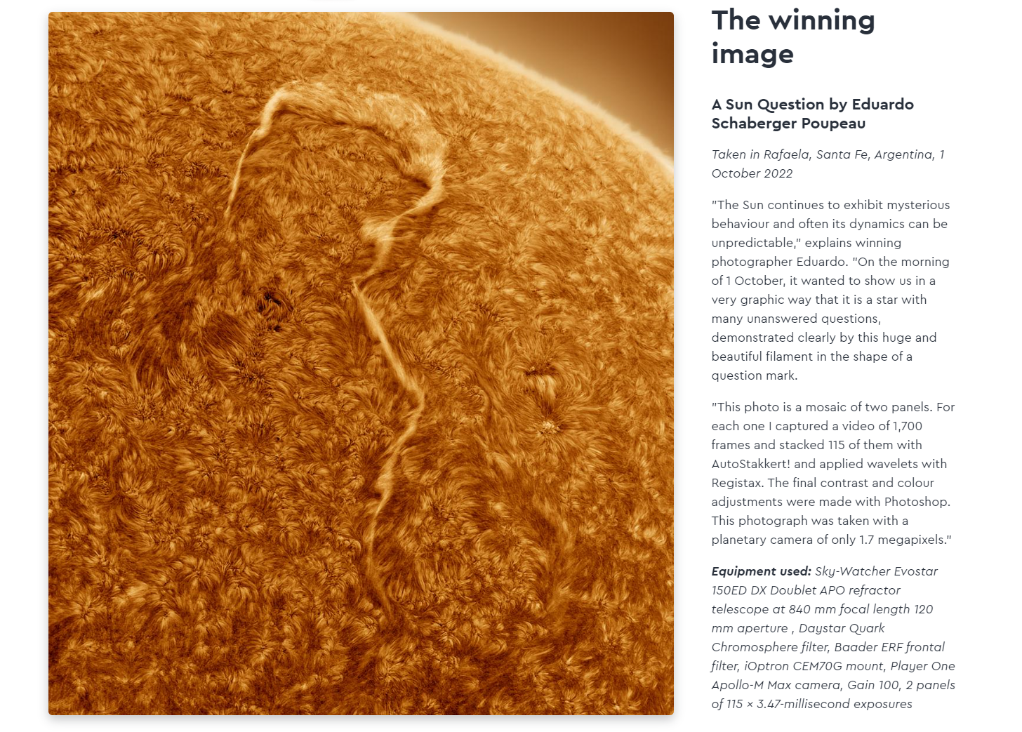 ROYAL MUSEUMS GREENWICH: Astronomy Photographer of the Year 2023 winners